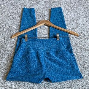 Beyond Yoga blue space dye high rise leggings